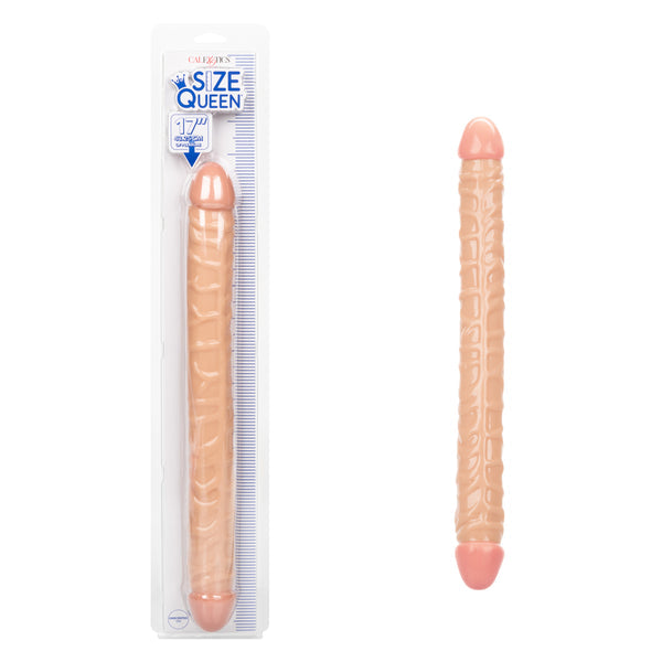 CalExotics® - Size Queen® - 17” Double-Ended Dildo – Ivory