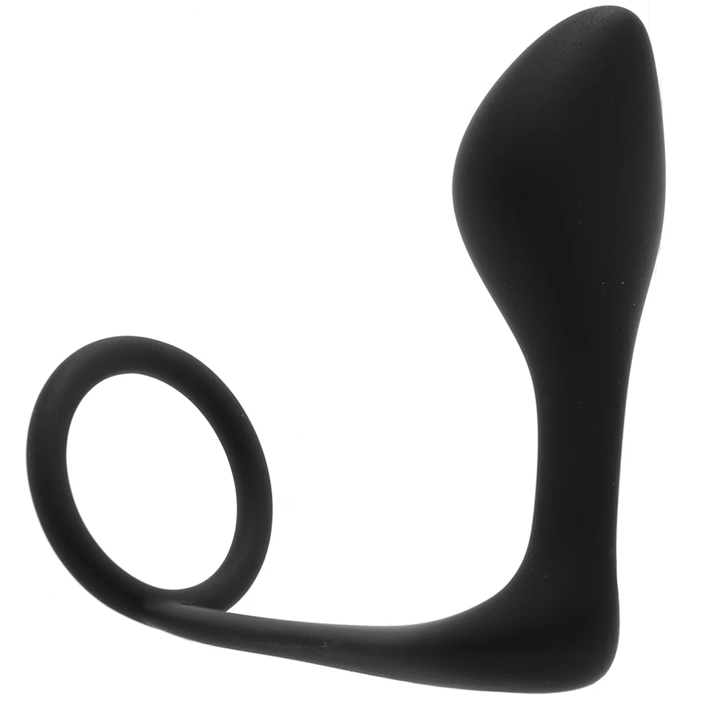 Cock Ring with P-Spot Plug
