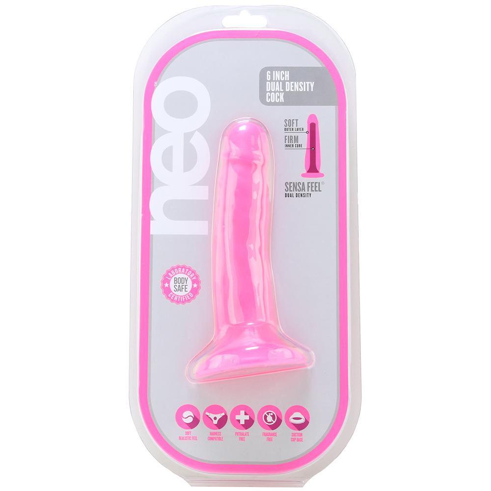 Neo 6" Dual Density Cock in Pink - Sex Toys Vancouver Same Day Delivery