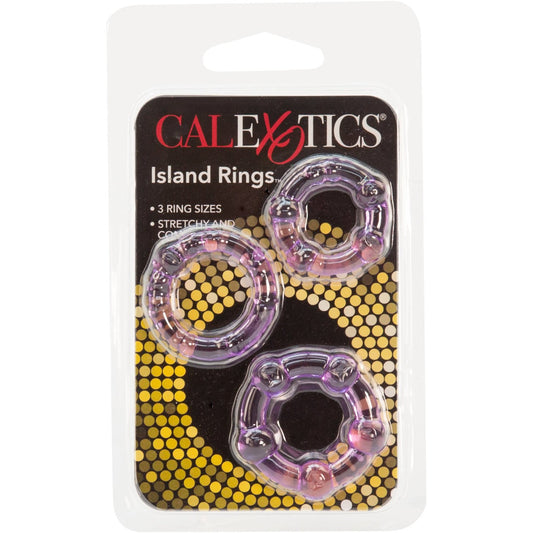 CalExotics® Silicone Island Rings - Purple