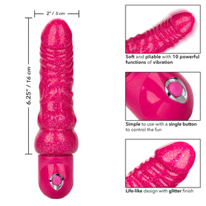 CalExotics® Naughty Bits - Lady Boner - Bendable Vibrating Dildo