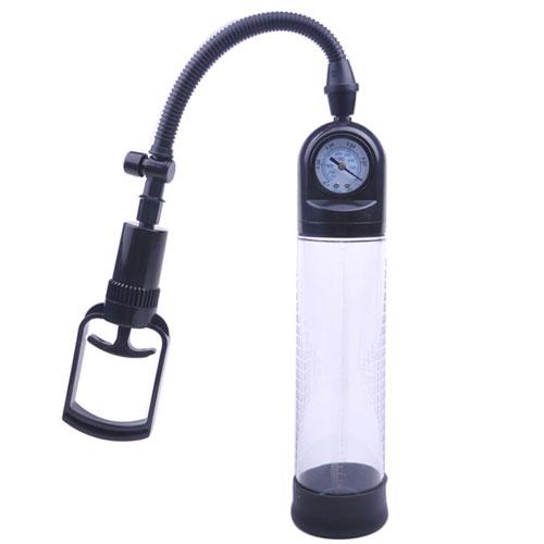 Gauge Trigger Contolled Penis Pump in Black Color - Sexy.Delivery Sex Toys Delivery