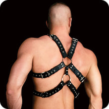 Load image into Gallery viewer, Andres Masculine Masterpiece Upper Body Harness in OS - Sex Toys Vancouver Same Day Delivery
