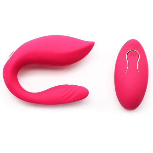 Remote Control 10-Speed Pink Color Rechargeable Silicone Vibrator (Dual Vibrators) - Sexy.Delivery Sex Toys Delivery
