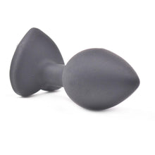 Load image into Gallery viewer, Small Size Black Color Silicone Anal Plug with Heart Shape Diamond - Sexy.Delivery Sex Toys Delivery
