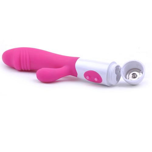 Pink Color Silicone Penis G-Spot Vibrator ( Dual Motors ) - Sexy.Delivery Sex Toys Delivery
