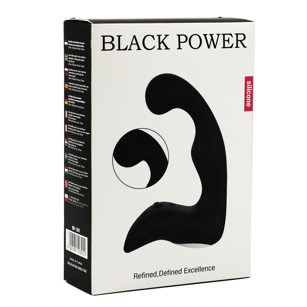 Remote Control 10-Speed Rechargeable Black Color Silicone Prostate Massager (Type III) - Sexy.Delivery Sex Toys Delivery