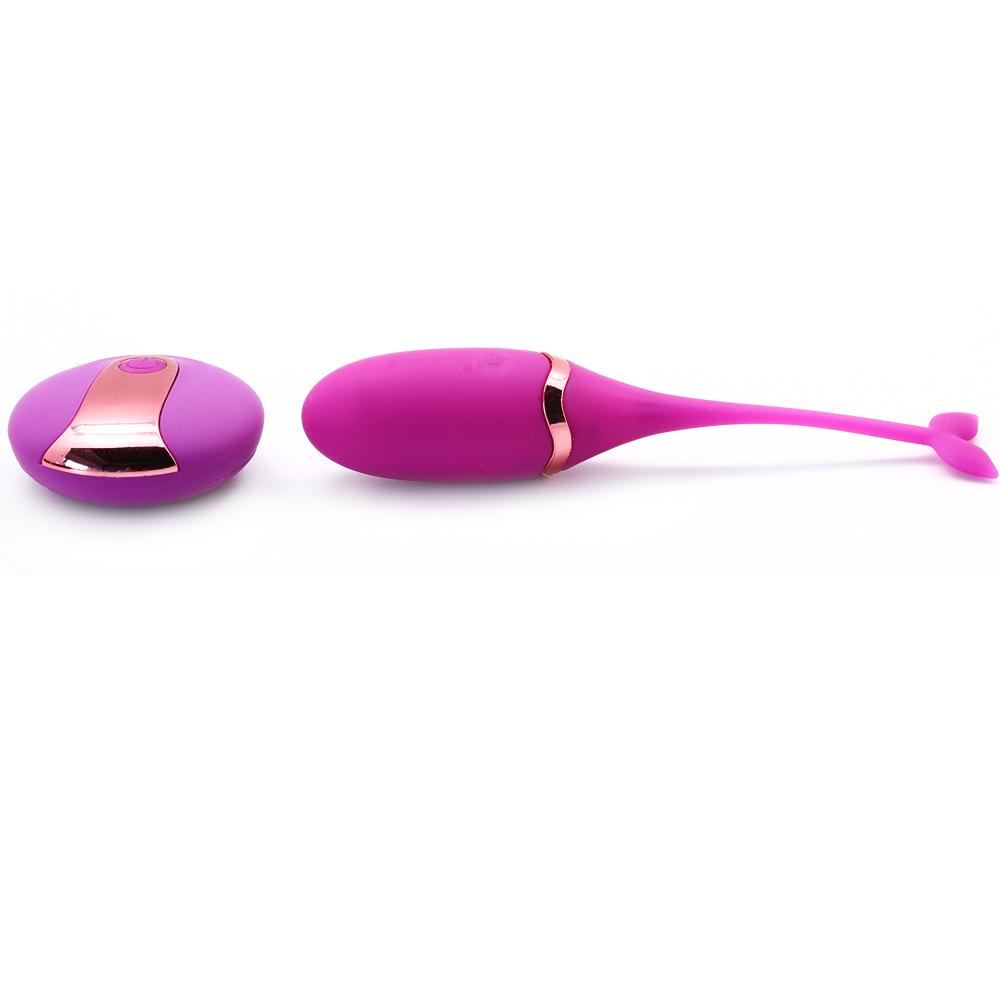 Purple Color 10 Speeds Rechargeable Silicone Remote Control Vibrating Egg - Sexy.Delivery Sex Toys Delivery