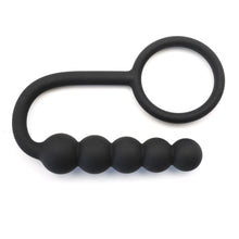 Load image into Gallery viewer, Black Color Silicone Anal Beads with Ring - Sexy.Delivery Sex Toys Delivery
