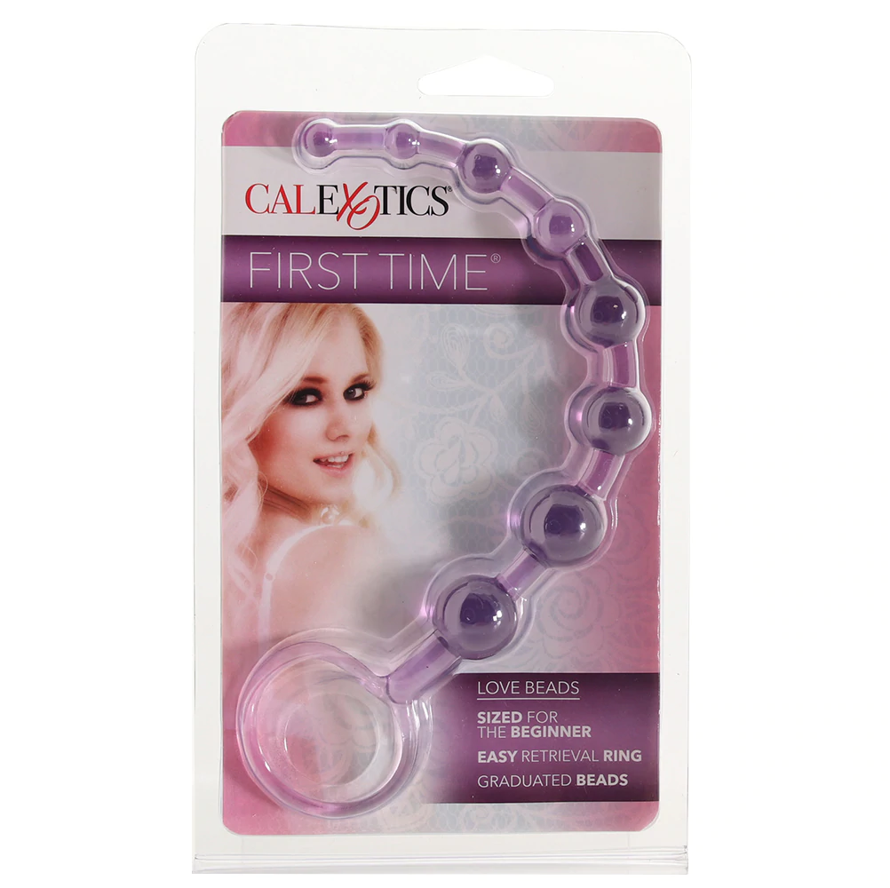 First Time Love Anal Beads in Purple