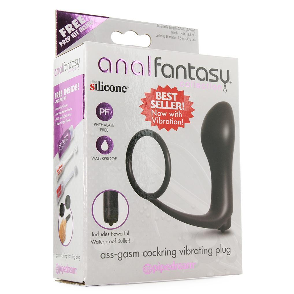 Ass-Gasm Vibrating Cock Ring Plug - Sex Toys Vancouver Same Day Delivery