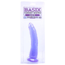 Load image into Gallery viewer, Basix Slim 7 Inch Dildo in Purple
