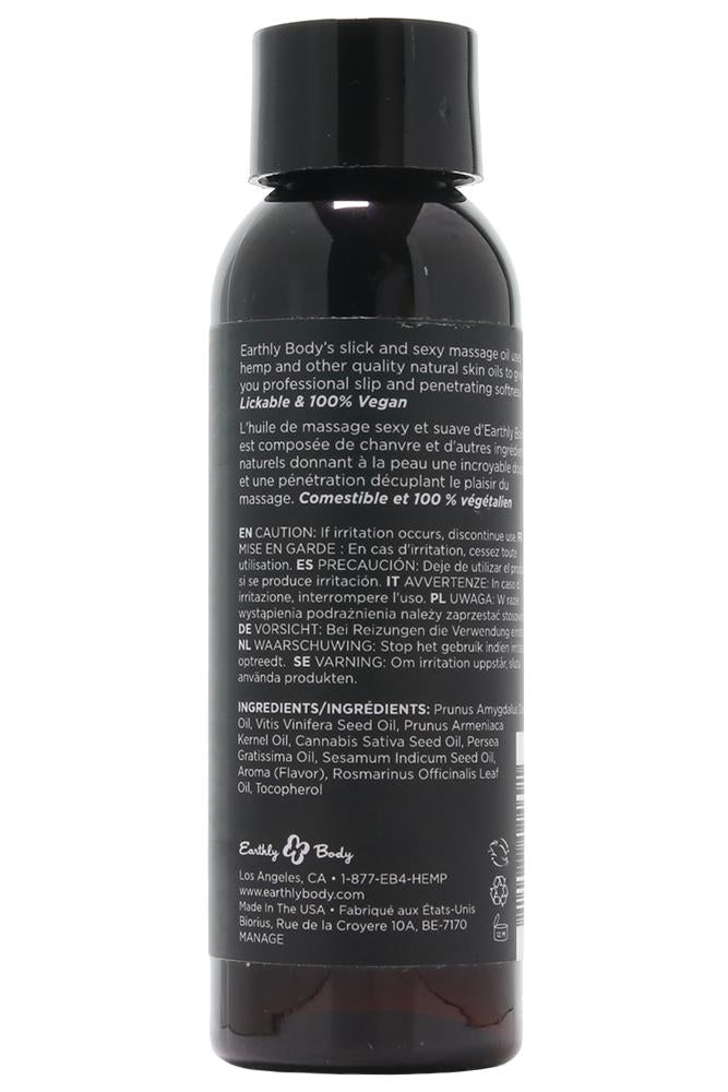 Edible Massage Oil 2oz/60ml in Mango - Sex Toys Vancouver Same Day Delivery