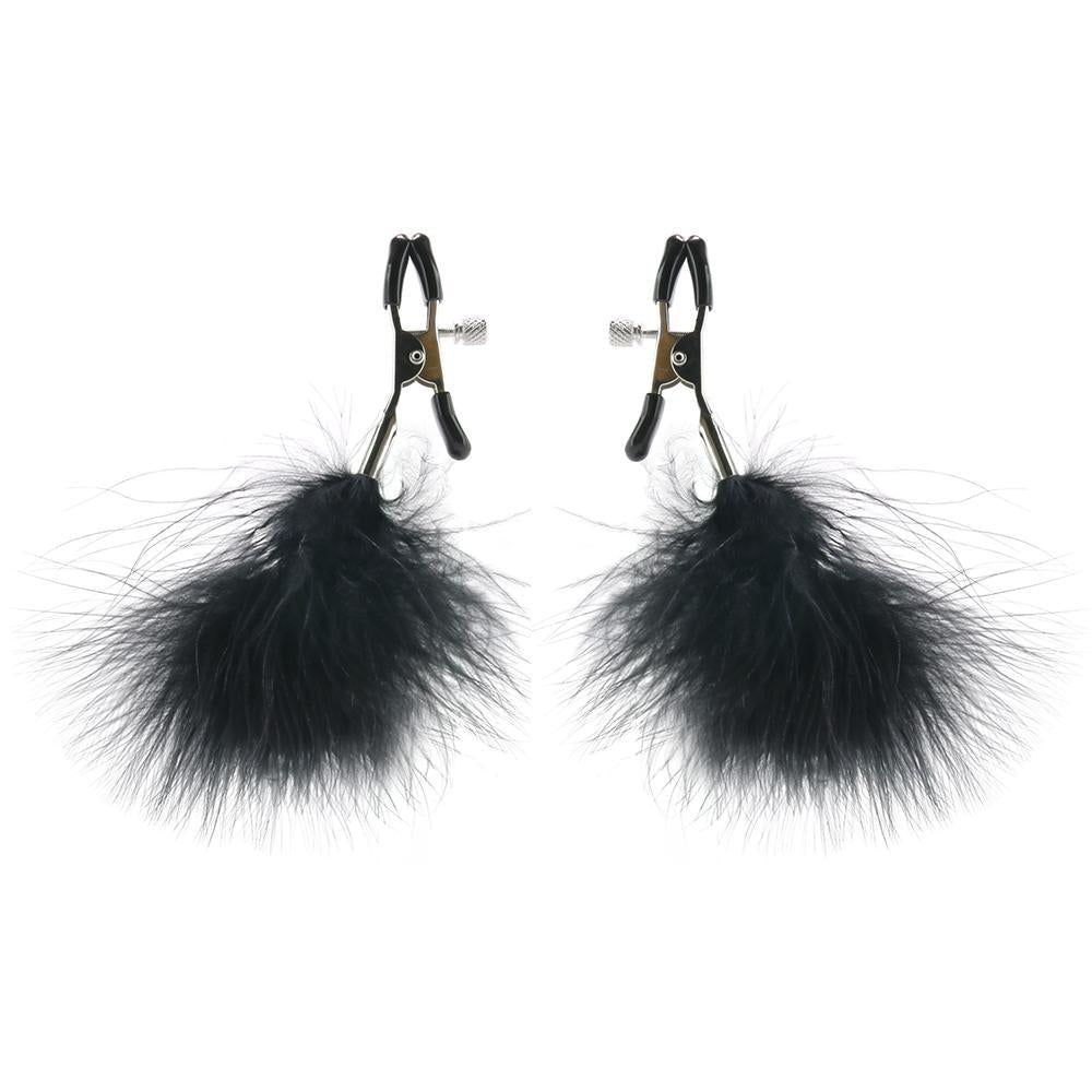 Feathered Nipple Clamps - Sexy.Delivery Sex Toys Delivery in Vancouver and Calgary