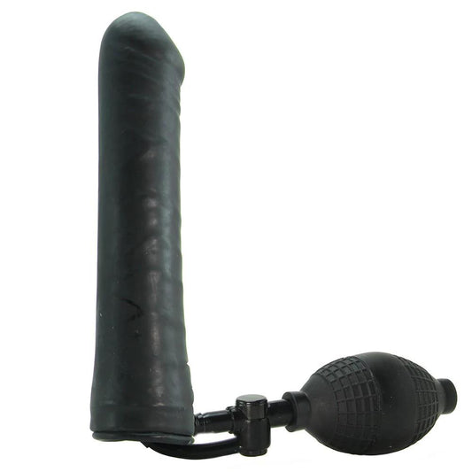 Inflatable Stud 9.5 Inch Dildo in Black - Sex Toys Vancouver Same Day Delivery