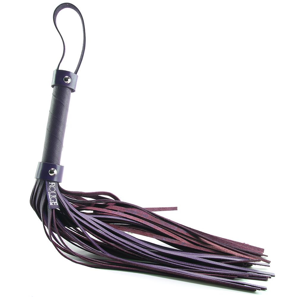Leather Flogger in Purple - Sex Toys Vancouver Same Day Delivery