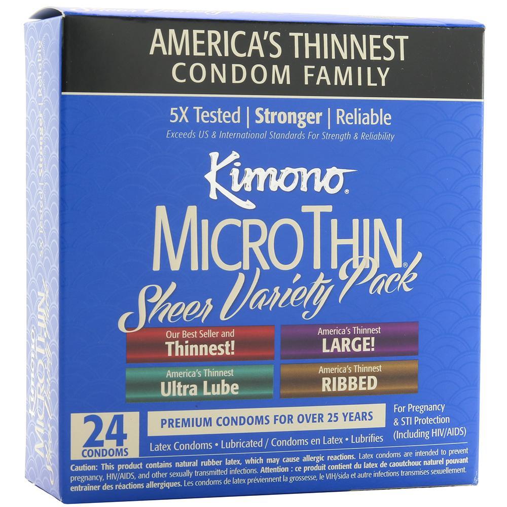 MicroThin Sheer Condom Variety Pack in 24 Pack - Sex Toys Vancouver Same Day Delivery