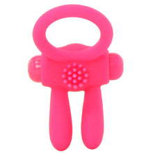 Load image into Gallery viewer, Neon Rabbit Vibrating Cock Ring in Pink - Sex Toys Vancouver Same Day Delivery
