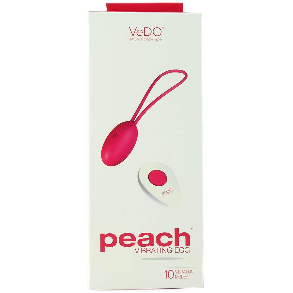 Peach Remote Vibrating Egg in Foxy Pink - Sex Toys Vancouver Same Day Delivery