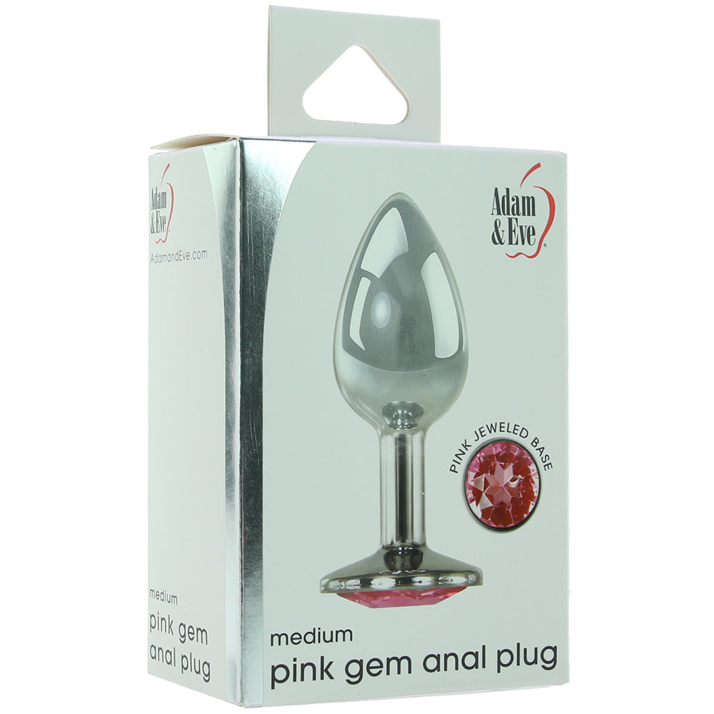 Pink Gem Anal Plug in Small