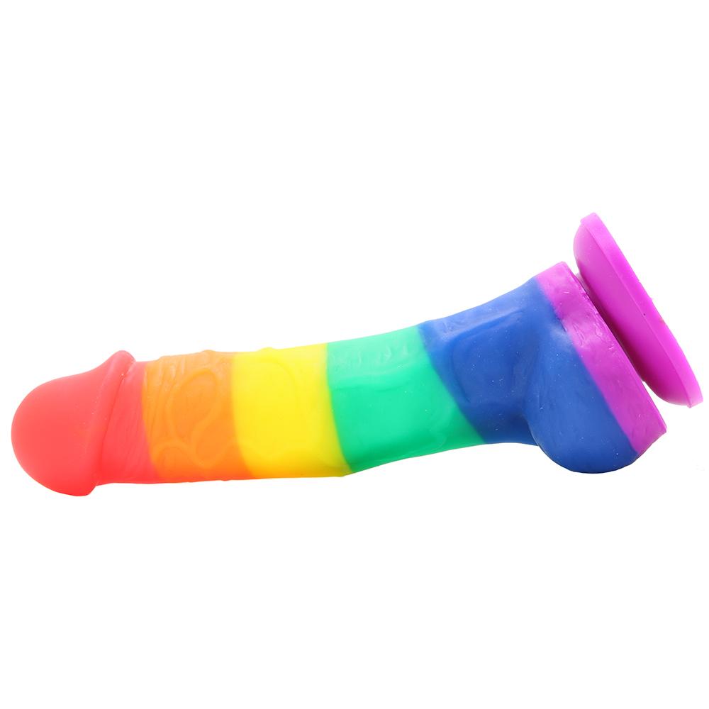 Colours Pride Edition 5 Inch Silicone Dildo in Rainbow - Sex Toys Vancouver Same Day Delivery