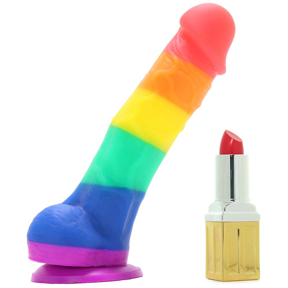 Colours Pride Edition 5 Inch Silicone Dildo in Rainbow - Sex Toys Vancouver Same Day Delivery