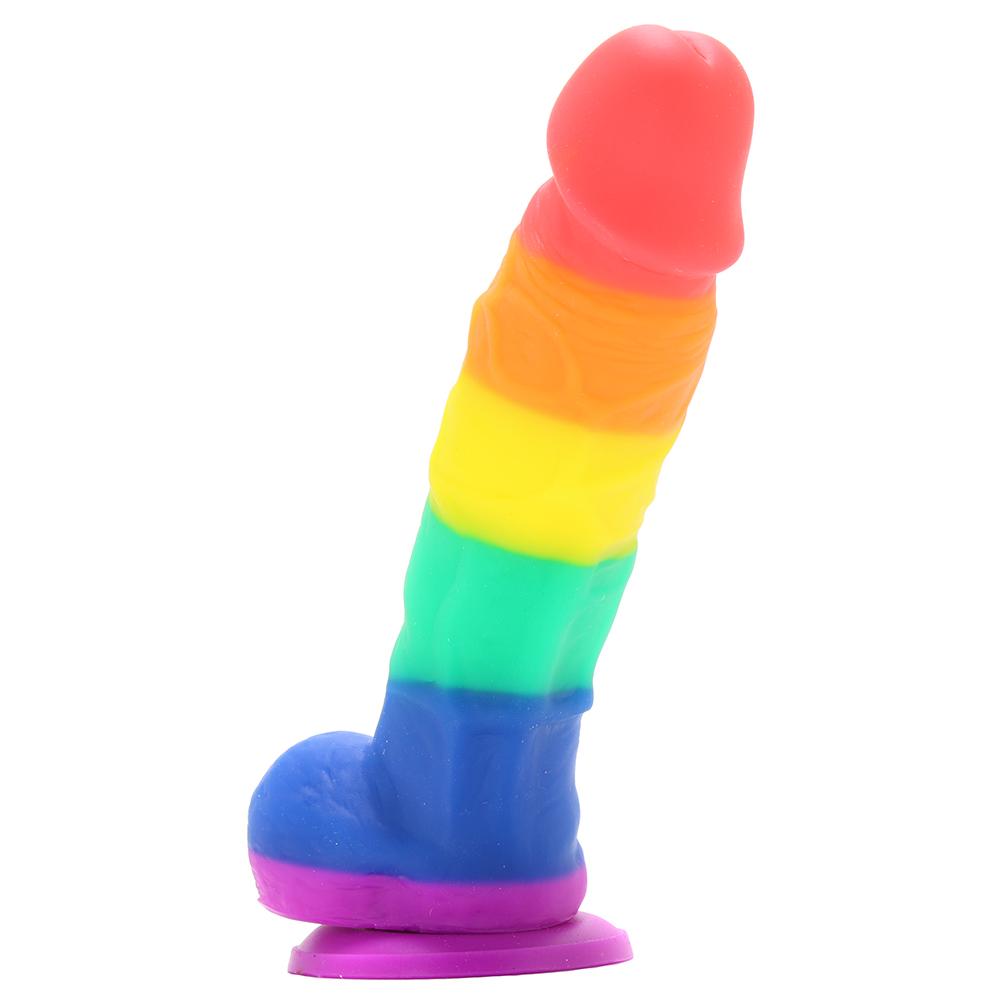 Colours Pride Edition 5 Inch Silicone Dildo in Rainbow - Sex Toys Vancouver Same Day Delivery