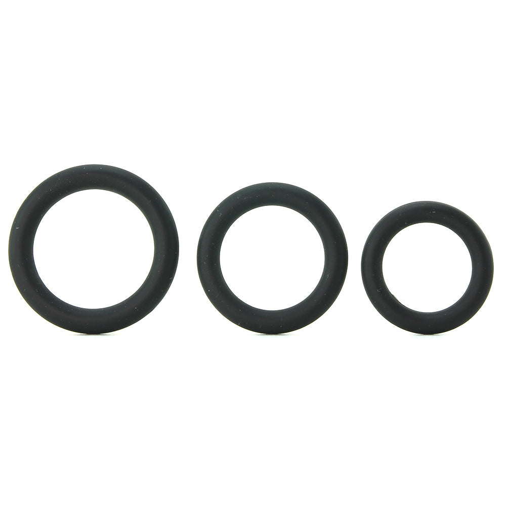 Ram Silicone Cock Rings #3 in Black