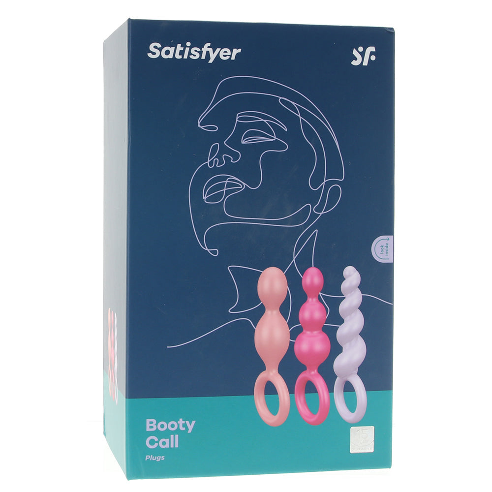 Satisfyer Plugs Silicone 3 Piece Set in Multi-Colored