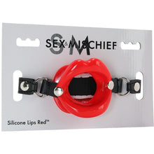 Load image into Gallery viewer, Silicone Lips Gag in Red - Sex Toys Vancouver Same Day Delivery

