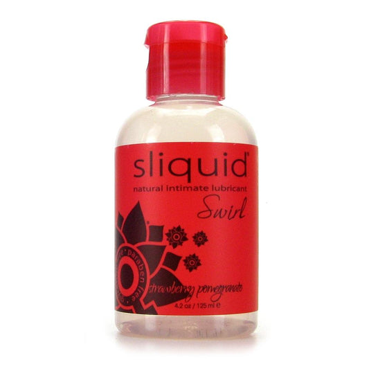 Swirl Flavored Lube 4.2oz/125ml in Strawberry Pomegranate - Sex Toys Vancouver Same Day Delivery