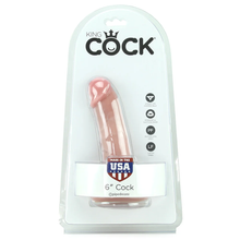 Load image into Gallery viewer, King Cock 6 Inch Dildo in Flesh
